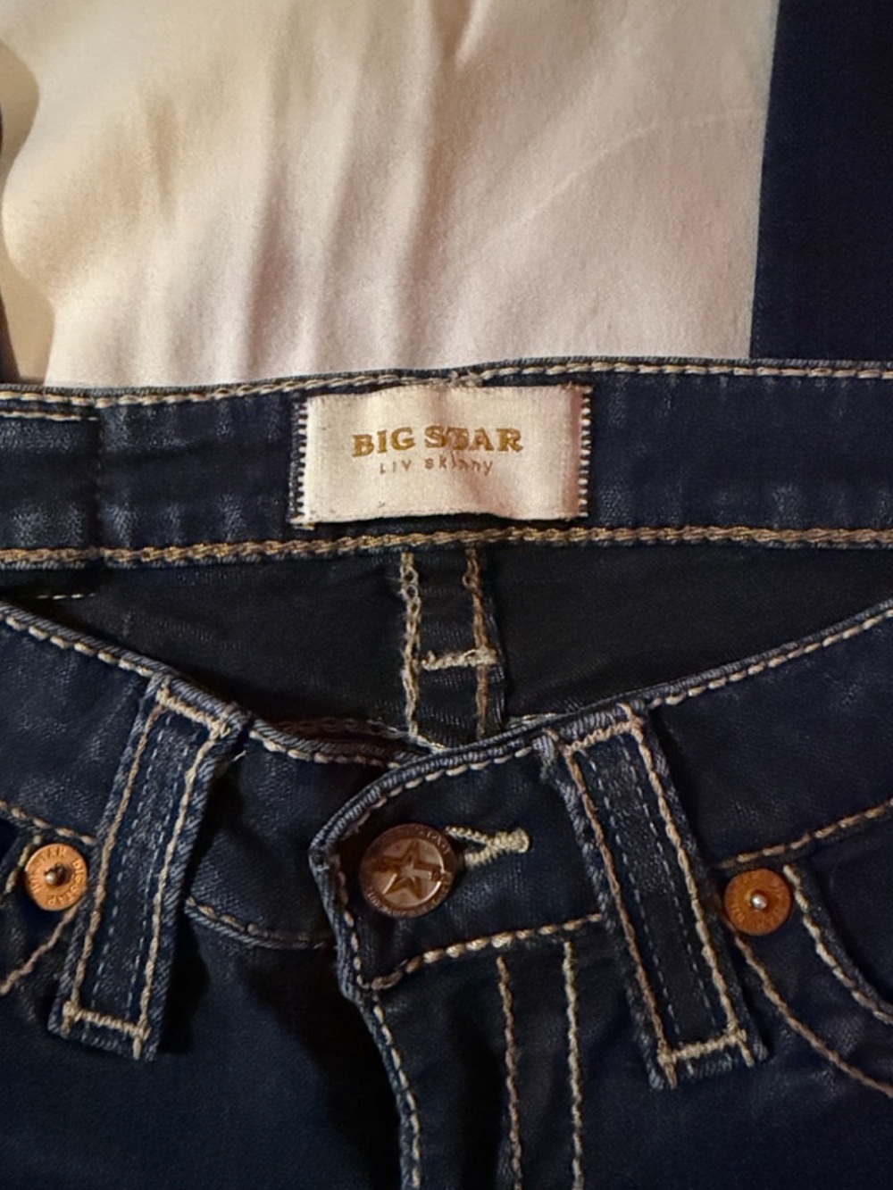 Big Star Jenae Embroidered Pockets Skinny Jeans - Picture 3 of 10